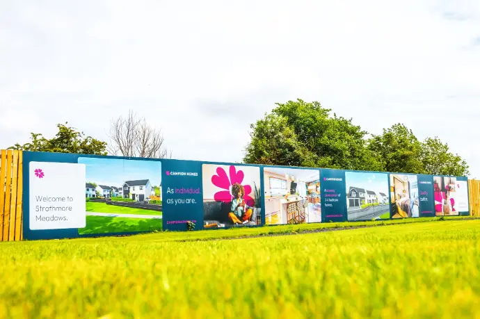 colourful hoarding