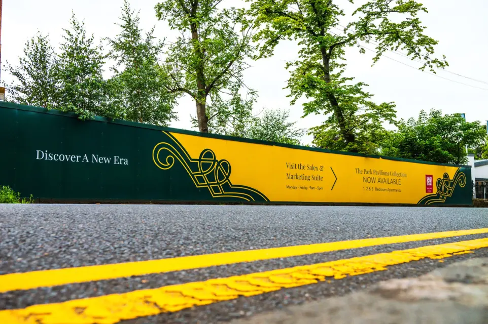 Yellow Hoarding